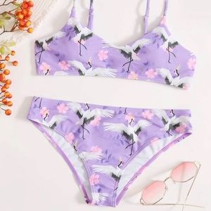 ✨DONATED✨ Crane & Floral Print Bikini